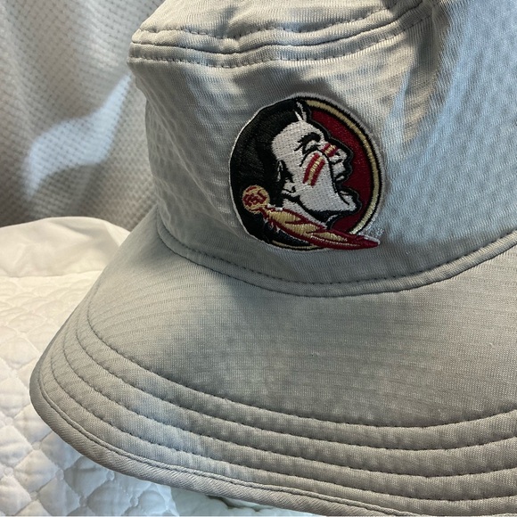 New Era Other - Gray Bucket Hat with Embroidered Logo